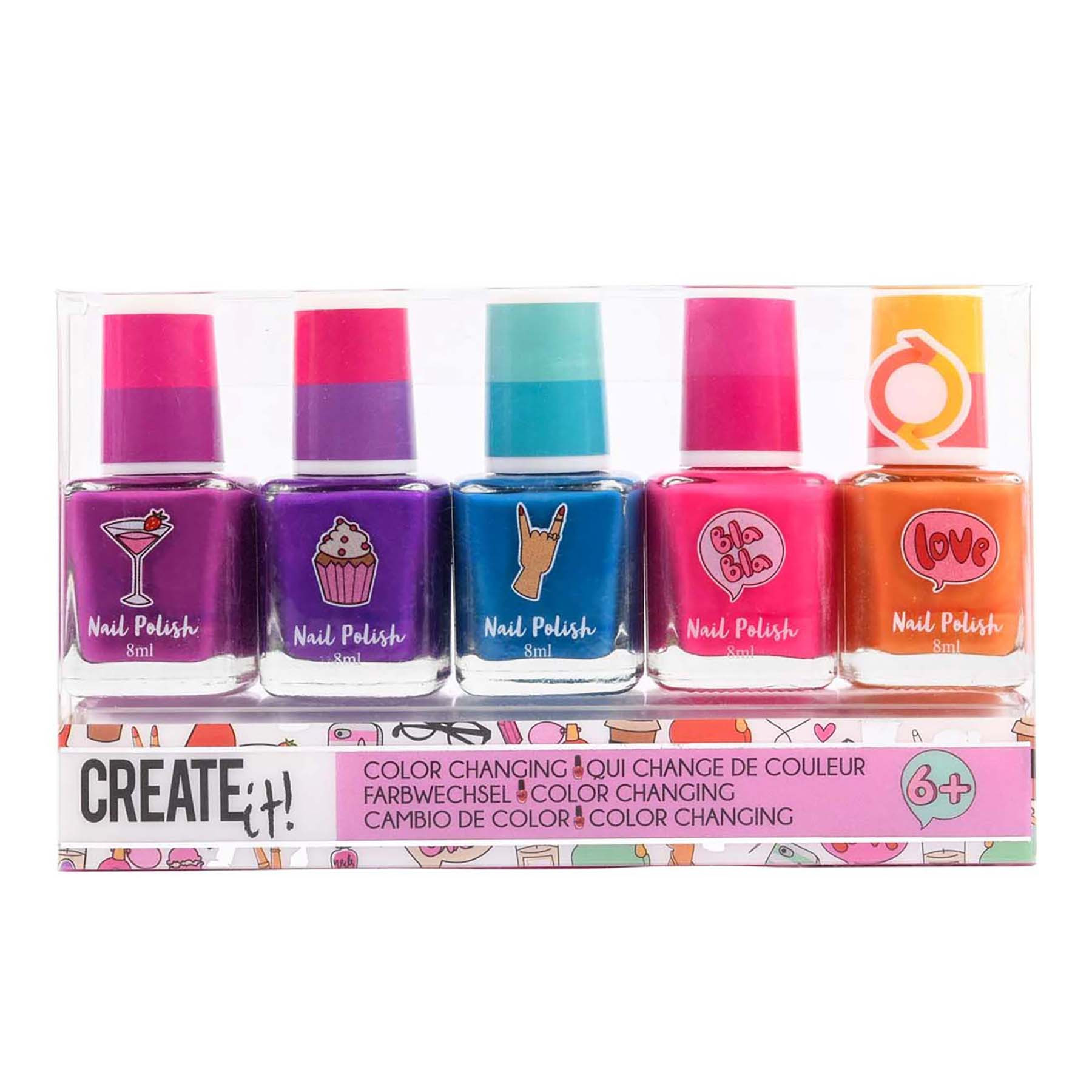 Create It! Nagellak Color Changing - 5 kleuren