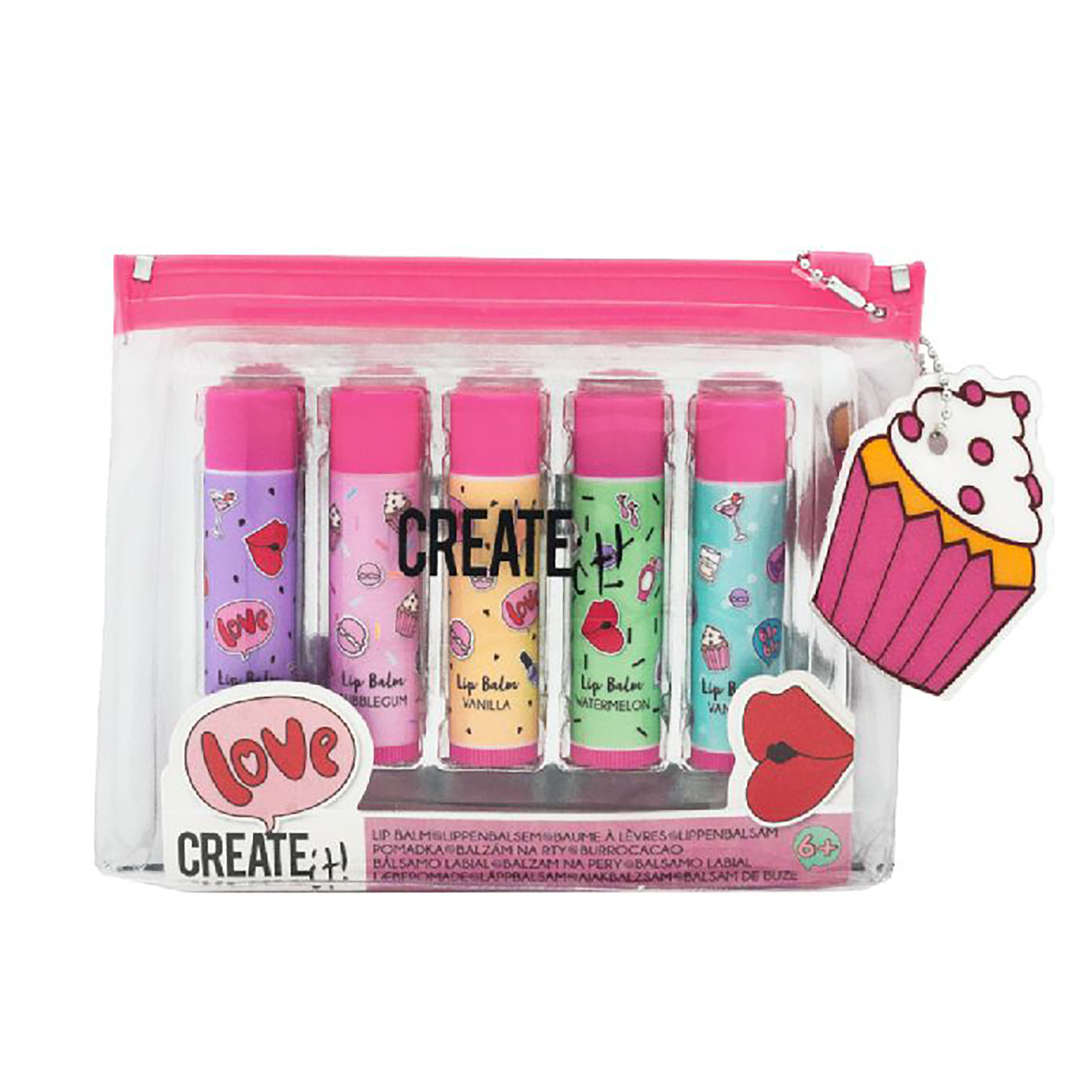 Create It! Lippenbalsem in Etui - 5 smaken