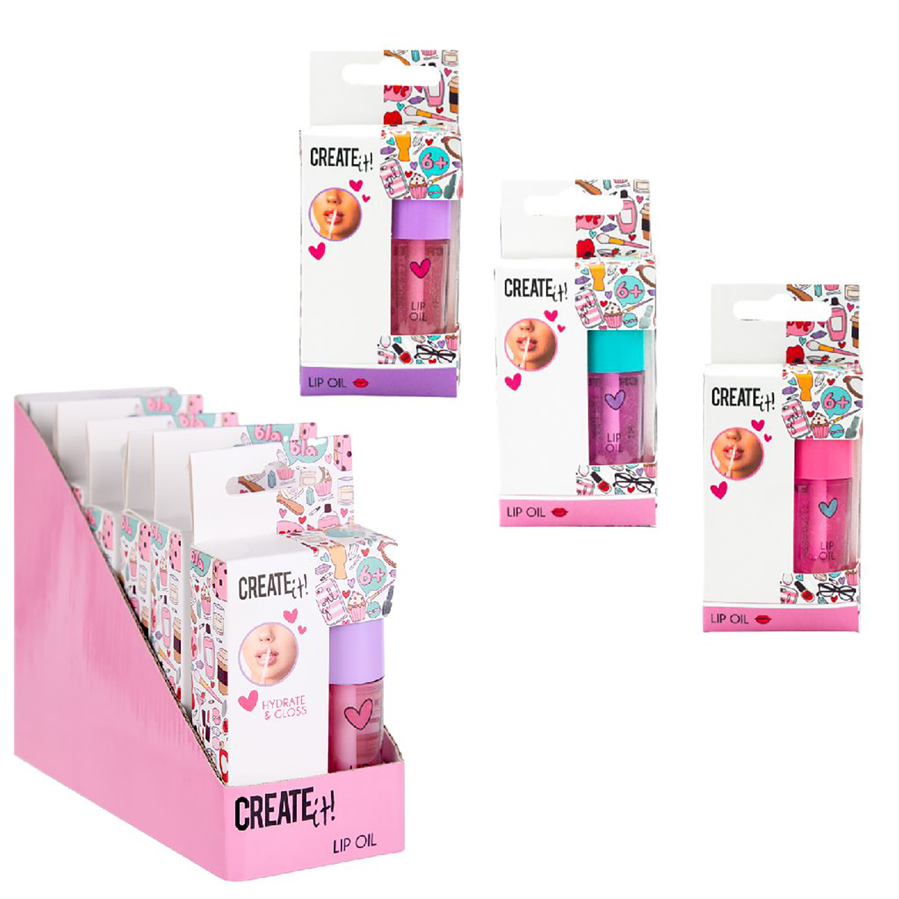Create It! Lippenolie - Assortiment - Prijs per Stuk