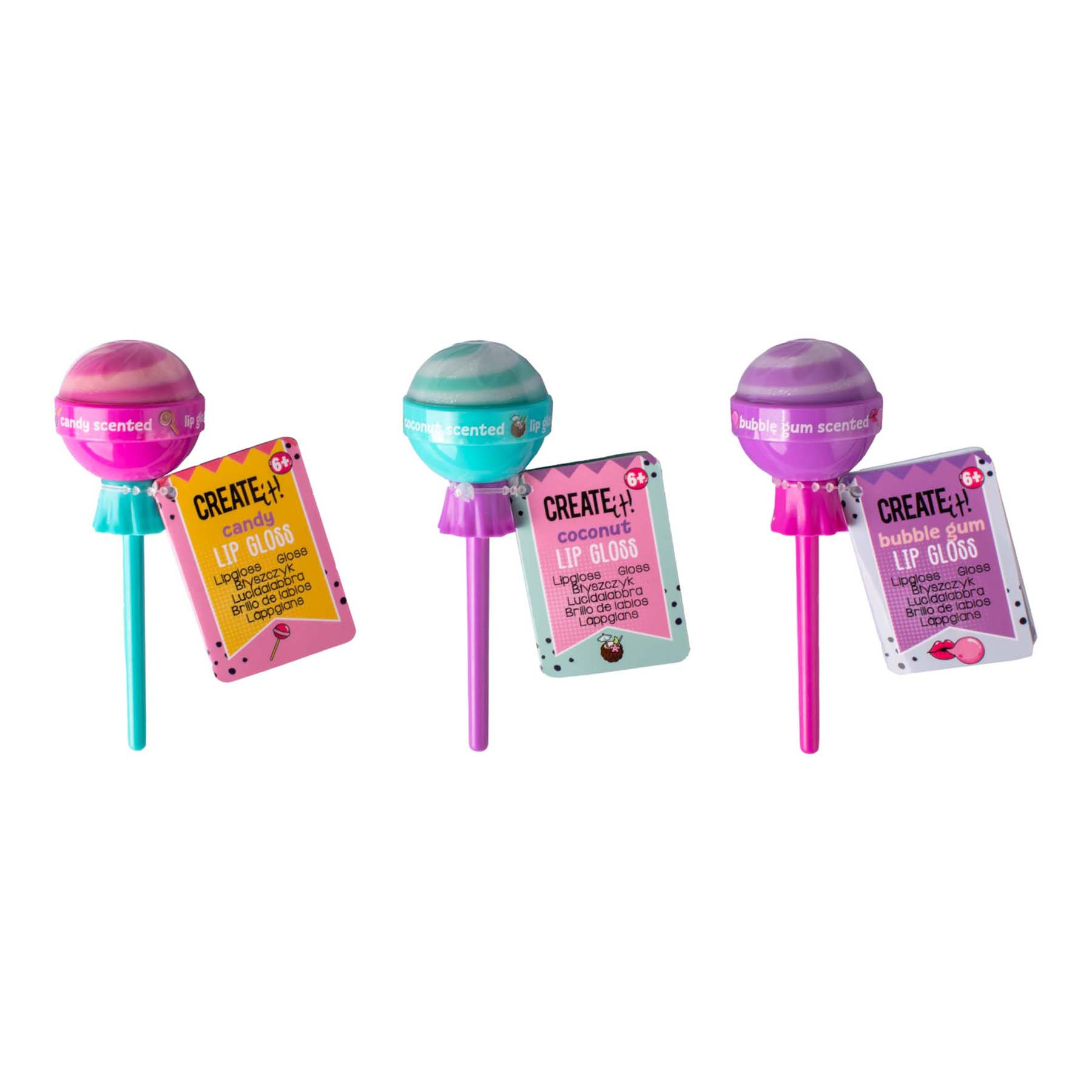 Create It! Candy Lipgloss Lollipop - Assortiment - Prijs per Stuk