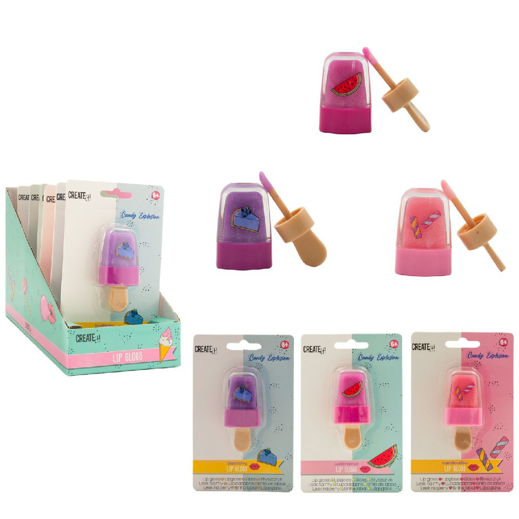 Create It! Candy Lipgloss Popsicle - Assortiment - Prijs per Stuk