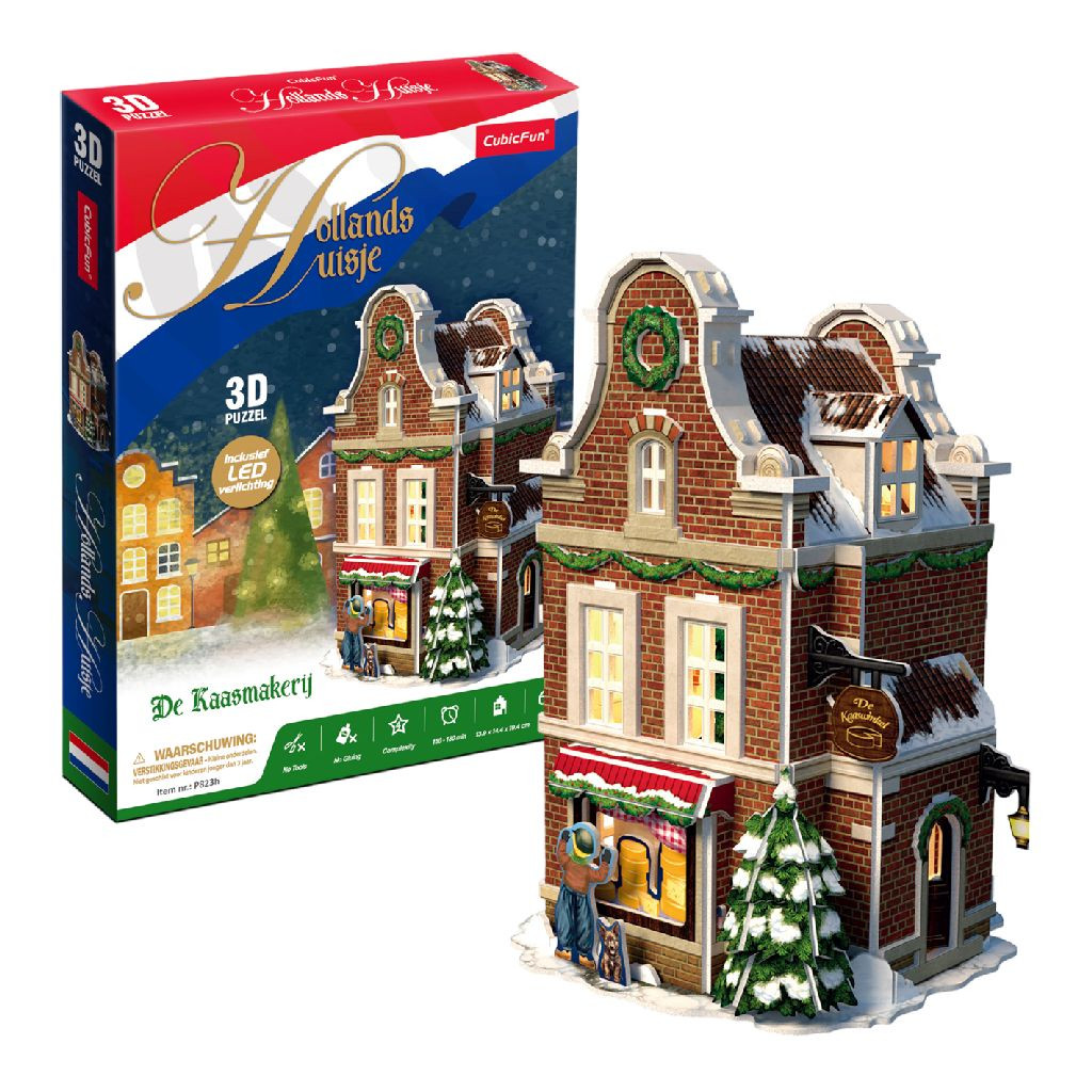 Cubic Fun Hollandse Kaaswinkel - 3D Puzzel - LED