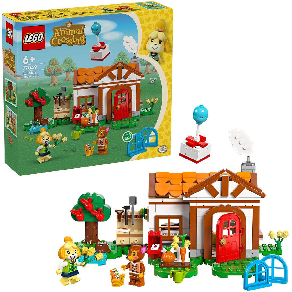 LEGO 77049 Animal Crossing - Isabelle op Visite