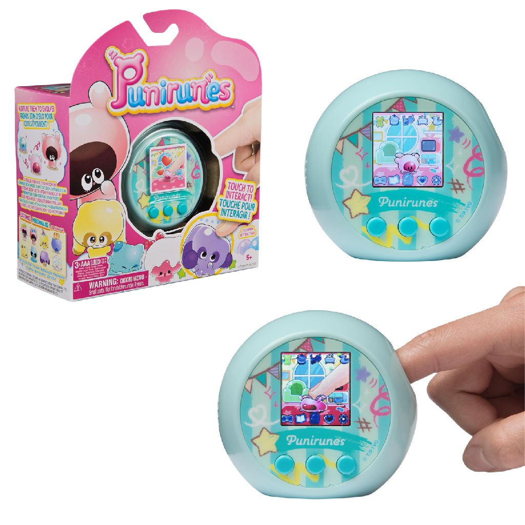 Punirunes - Interactief speelgoed met 55 digitale personages - Reageert op aanraking - Digitaal huisdier