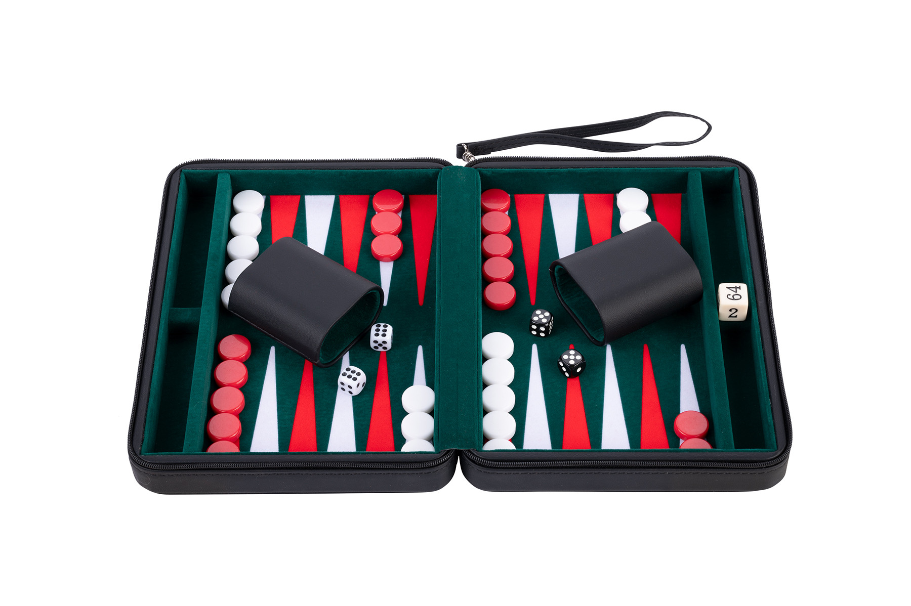 Backgammon in Koffer - Zwart