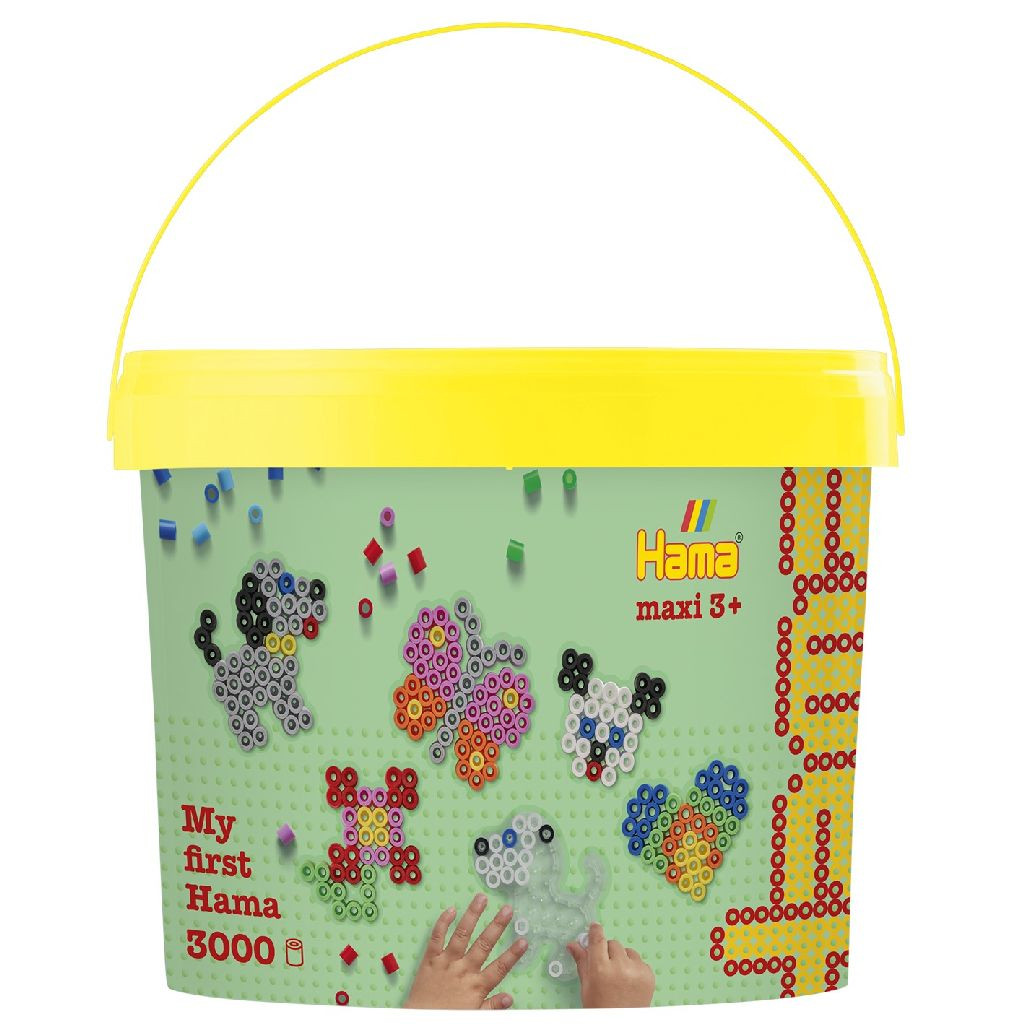 Hama 8806 Strijkkralen 3000 Maxi Strijkkralen en Bordjes