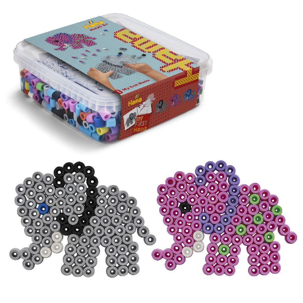 Hama 8753 Box 600 Maxi Strijkkralen en Bordjes