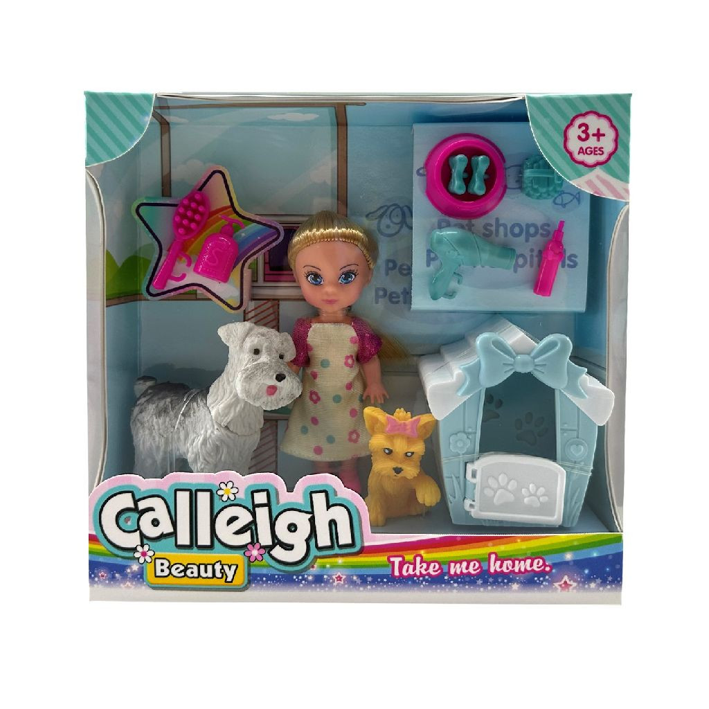 Calleigh Mini Pop met Hond en Hondenhok