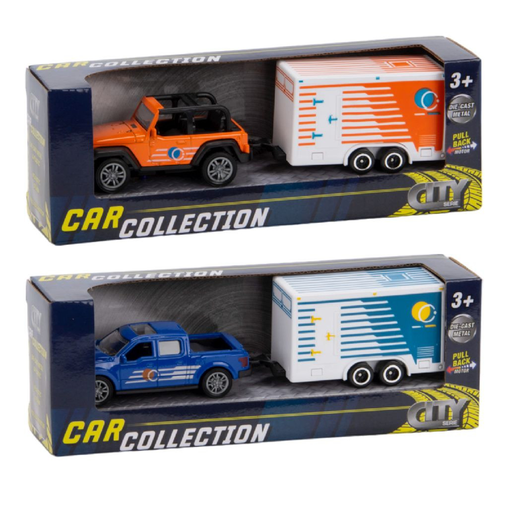 CITY City Mini Die Cast Car Met Boedelbak Pb - Assortiment - Prijs per Stuk