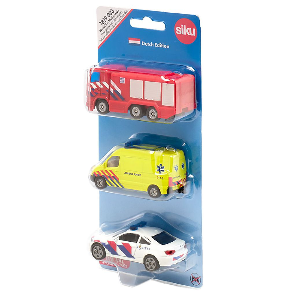 Siku 1819 - noodgevalen set - politie - brandweer en ambulance