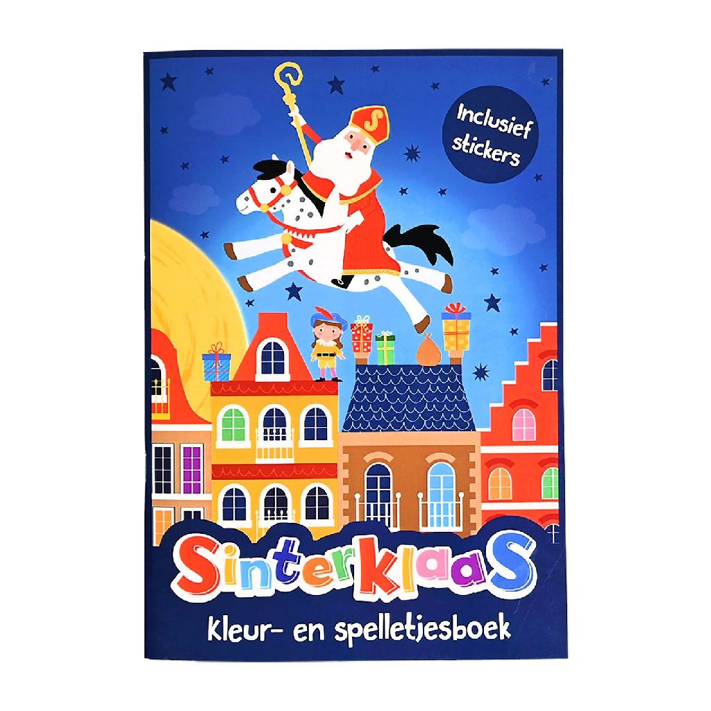 Sinterklaas Kleur en Spelletjesboek A4