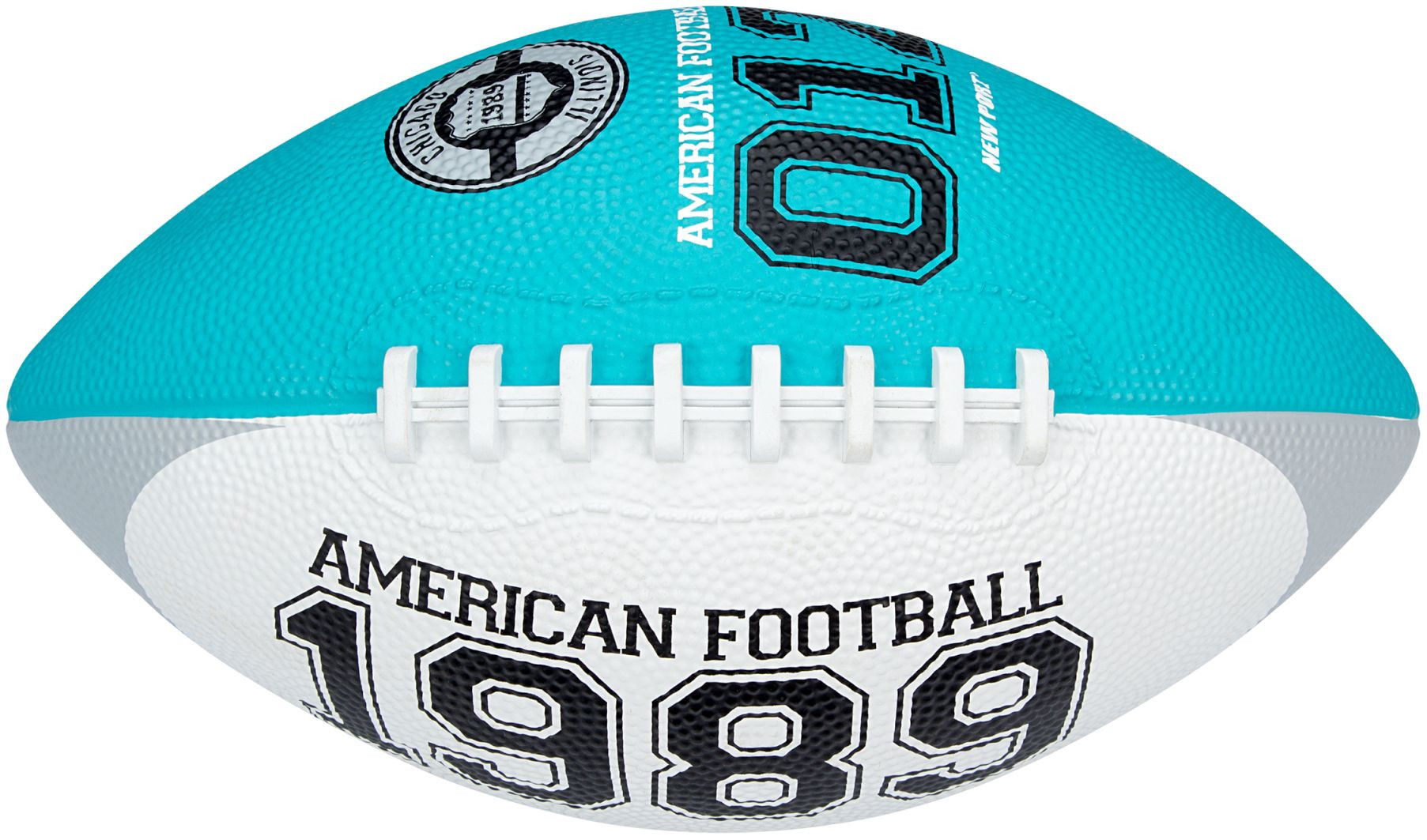 New Port American Football - Medium - Aqua / Wit