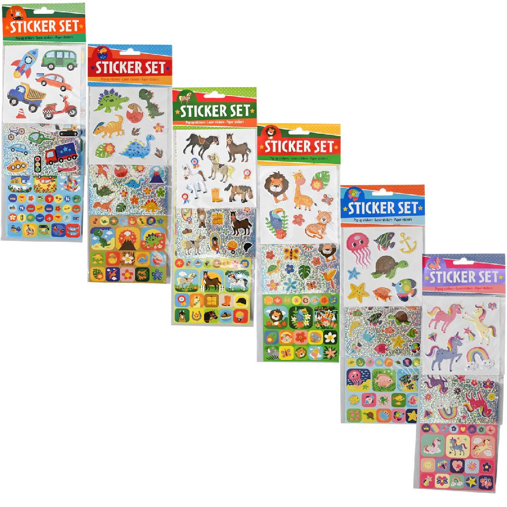 Stickerset Pop-Up - Assortiment - Prijs per Stuk