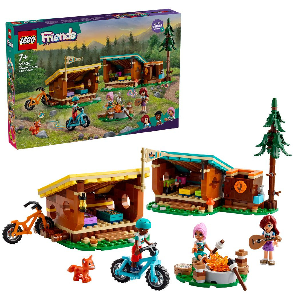 LEGO 42624 Friends Avonturenkamp Knusse Boshutten