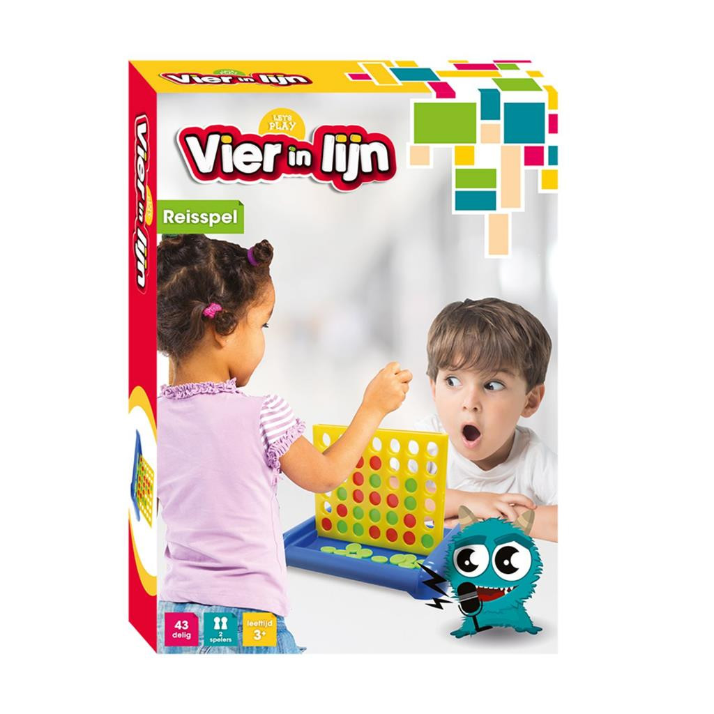 4 in 1 Lijn - Kinderspel - Reisspel
