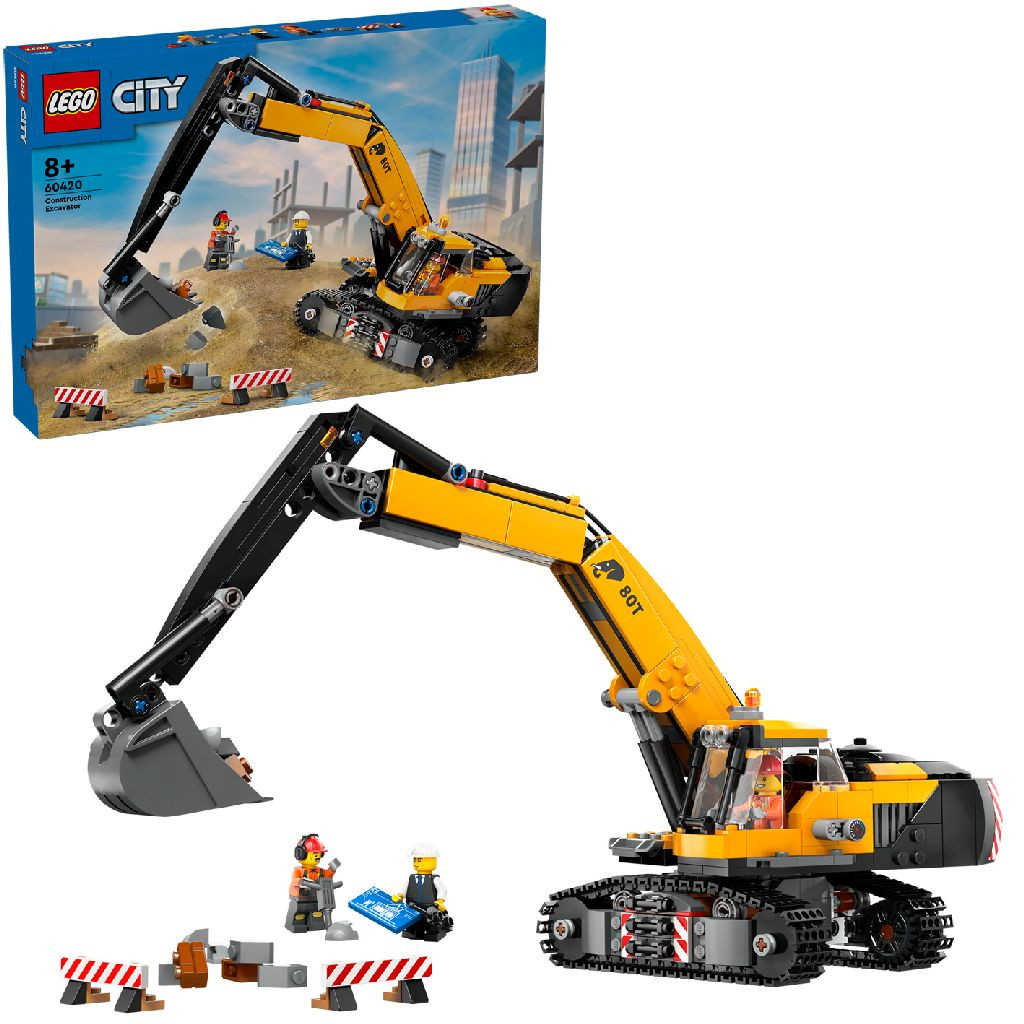 LEGO 60420 City - Great Vehicles Gele Graafmachine
