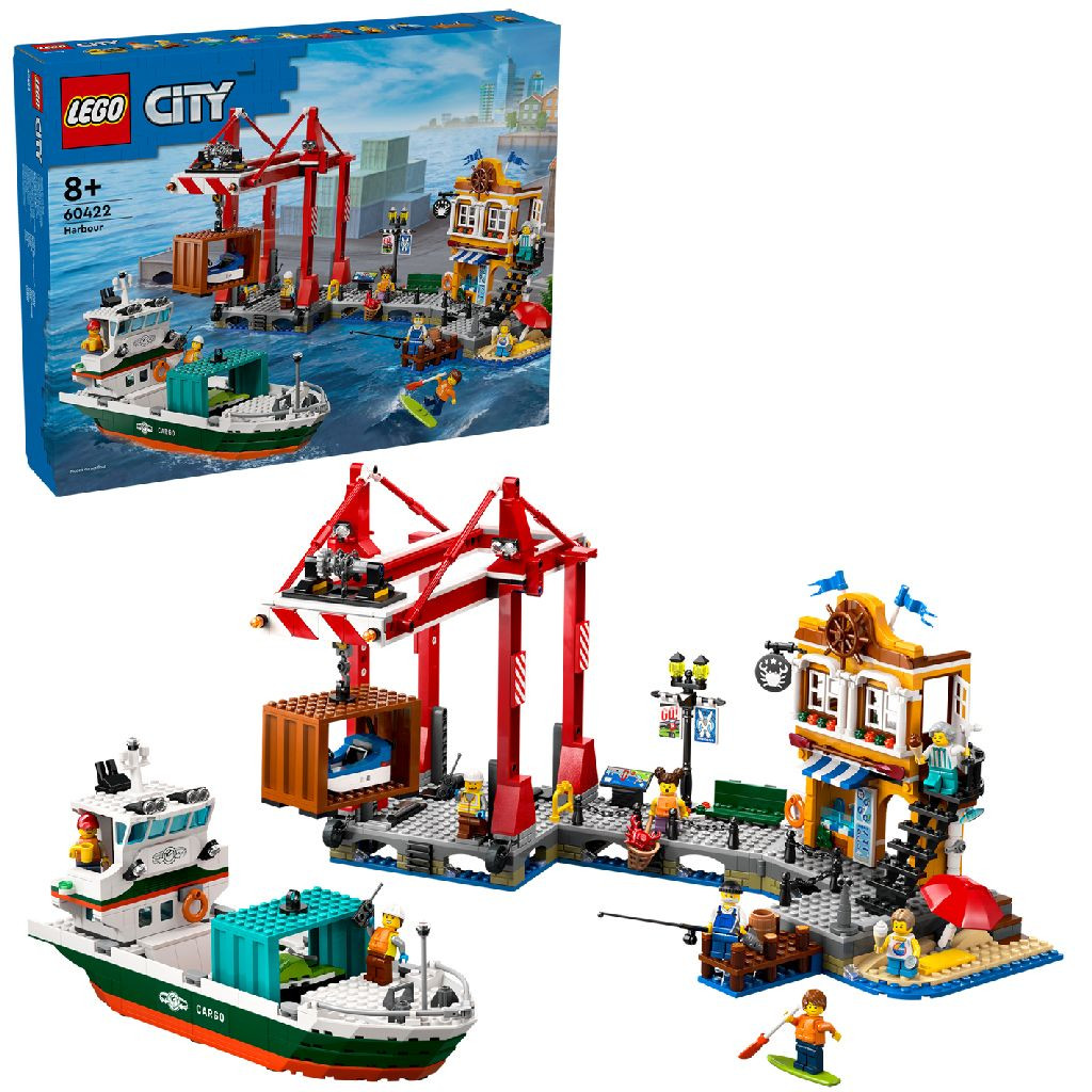 LEGO 60422 City Haven met Vrachtschip