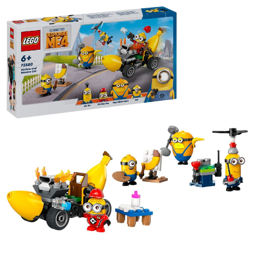 LEGO 75580 Minions Minions en Bananenauto
