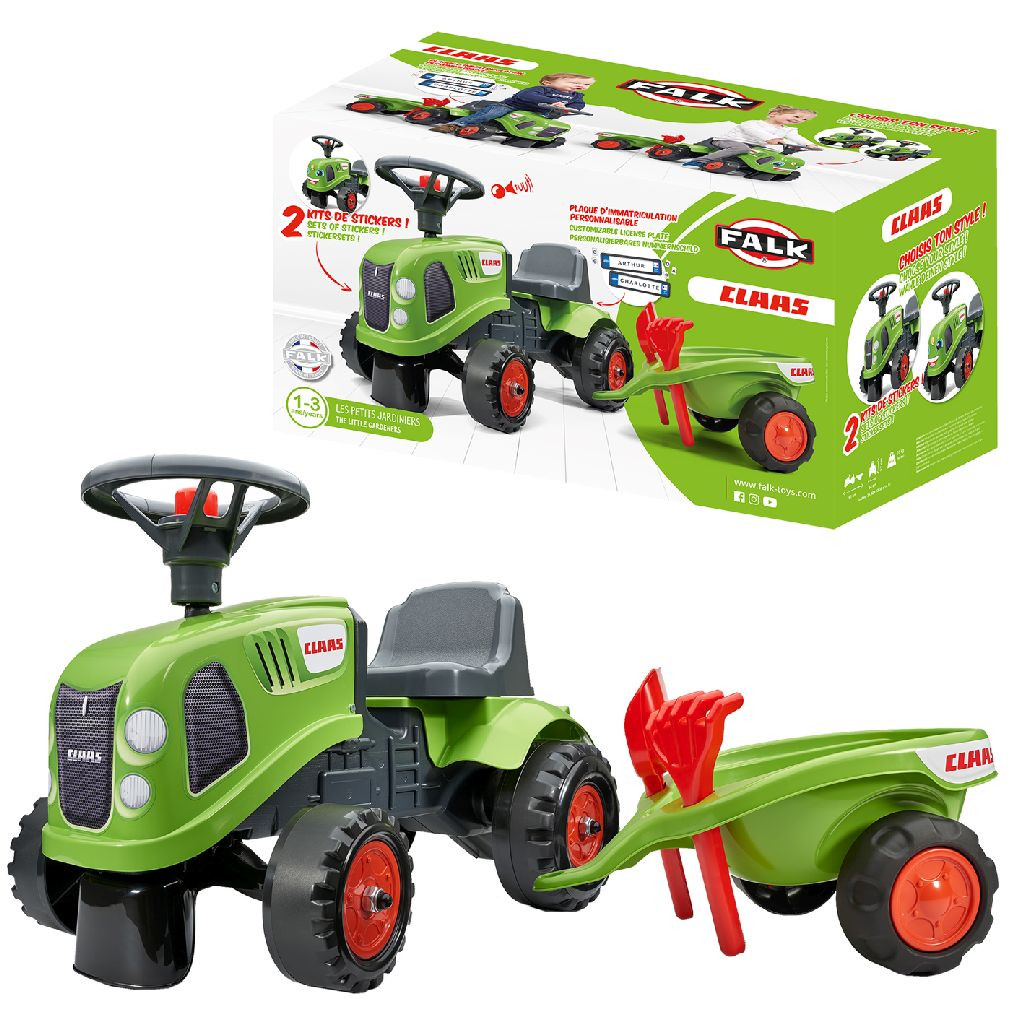 Falk Claas Loop Tractor Set - met Aanhanger