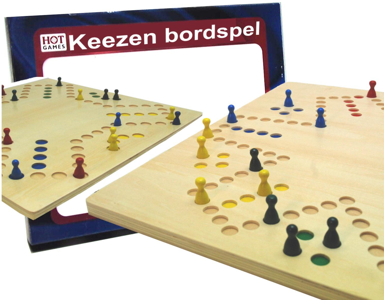 Keezen - Keezenspel - Dubbelzijdig Speelbord - Hout