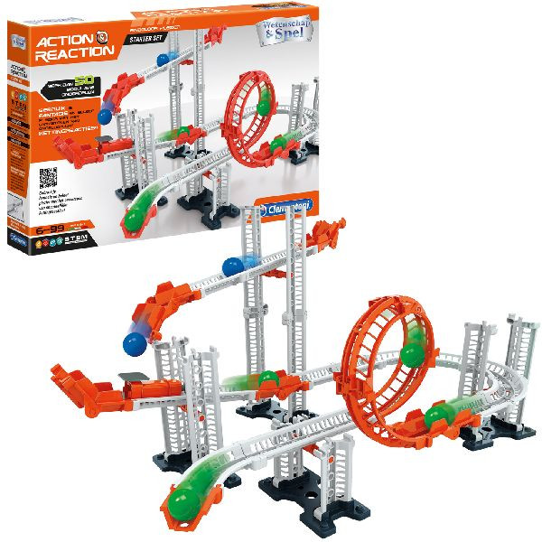 Clementoni - Actie & Reactie Starter Set - Knikkerbaan - Action Reaction
