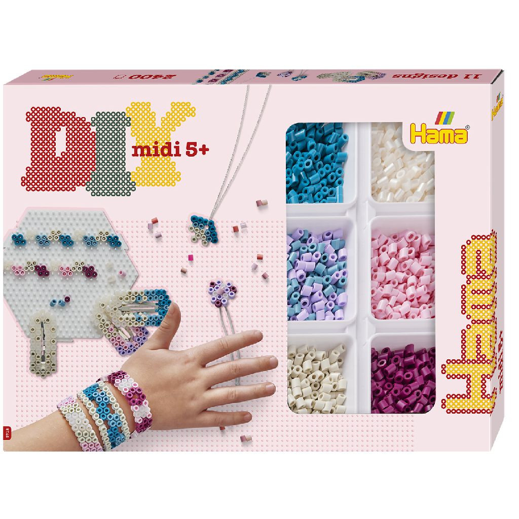 Hama 3712 Activity Box Roze 2400 Strijkkralen