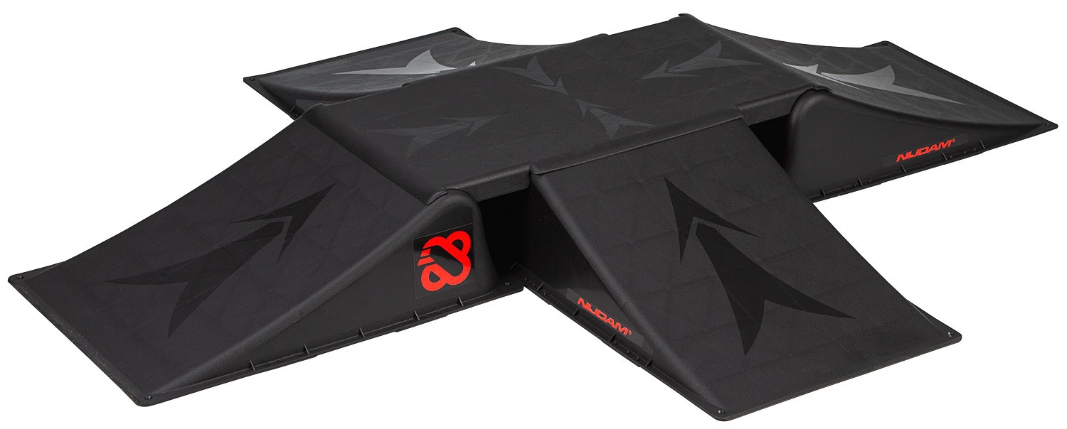 Nijdam Ramp Set 4+1 - 2-Way Crossing - Zwart
