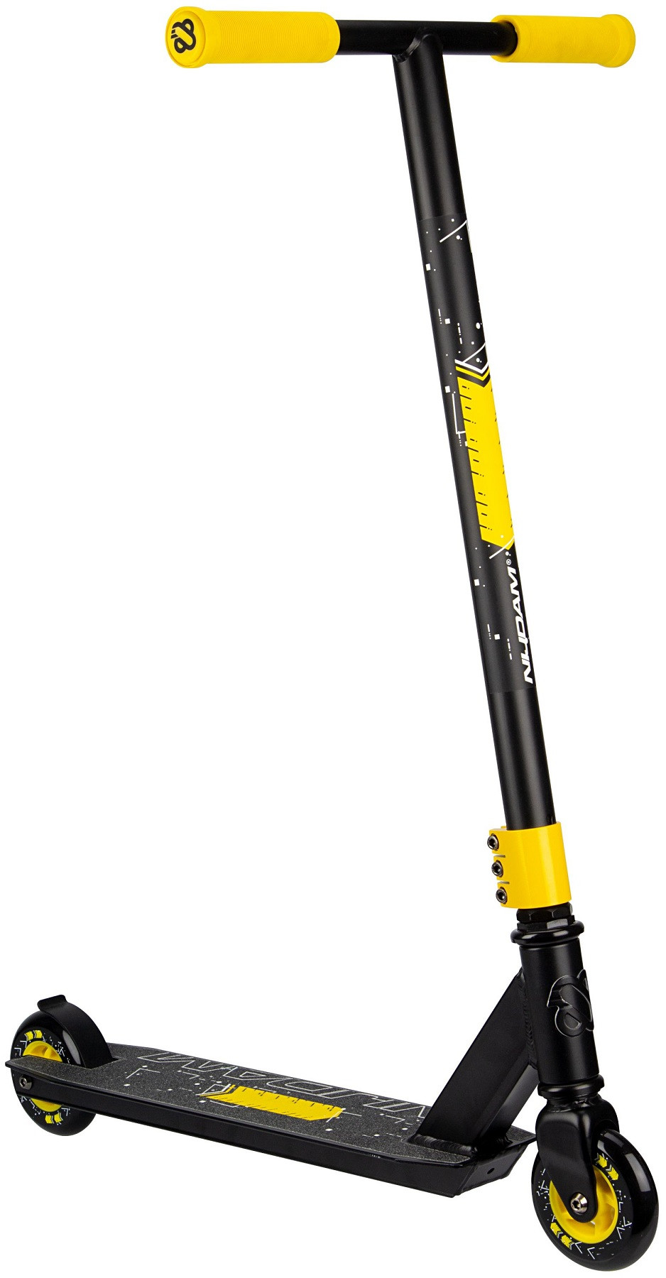 NIJDAM Stuntstep - Director - Zwart/Geel/Wit