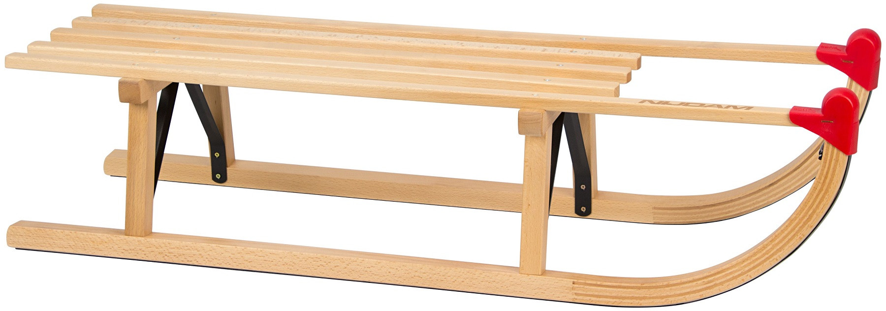Nijdam Davos Slee - Slede - L - 100 cm - Hout - Rood