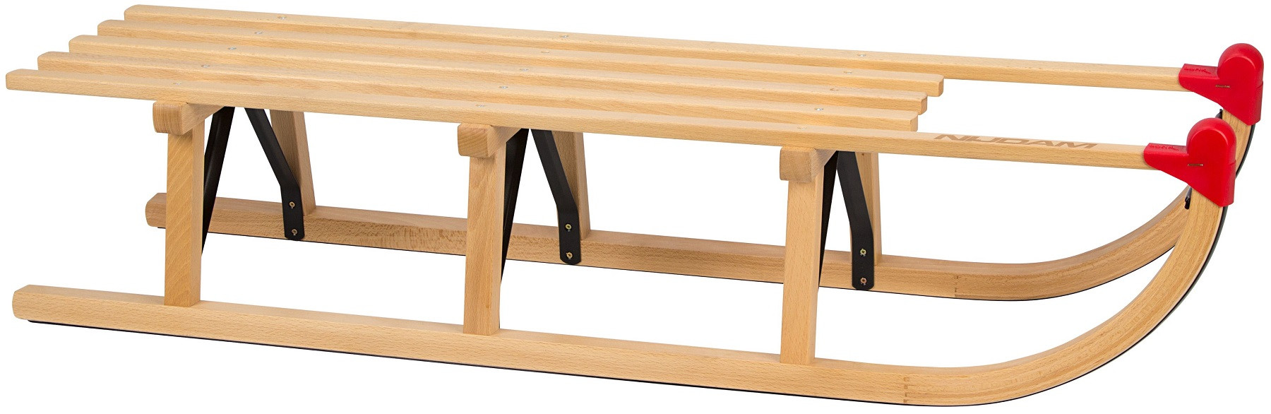 Nijdam Davos Slee - Slede - XL - 110 cm - Hout - Rood 