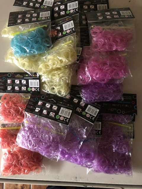 Crazy loom bands transparant - Prijs per Set