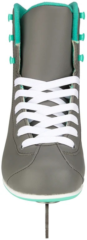 Nijdam Kunstschaats Softboot Sport - Disco Drifter - Grijs / Mintgroen - Maat 40