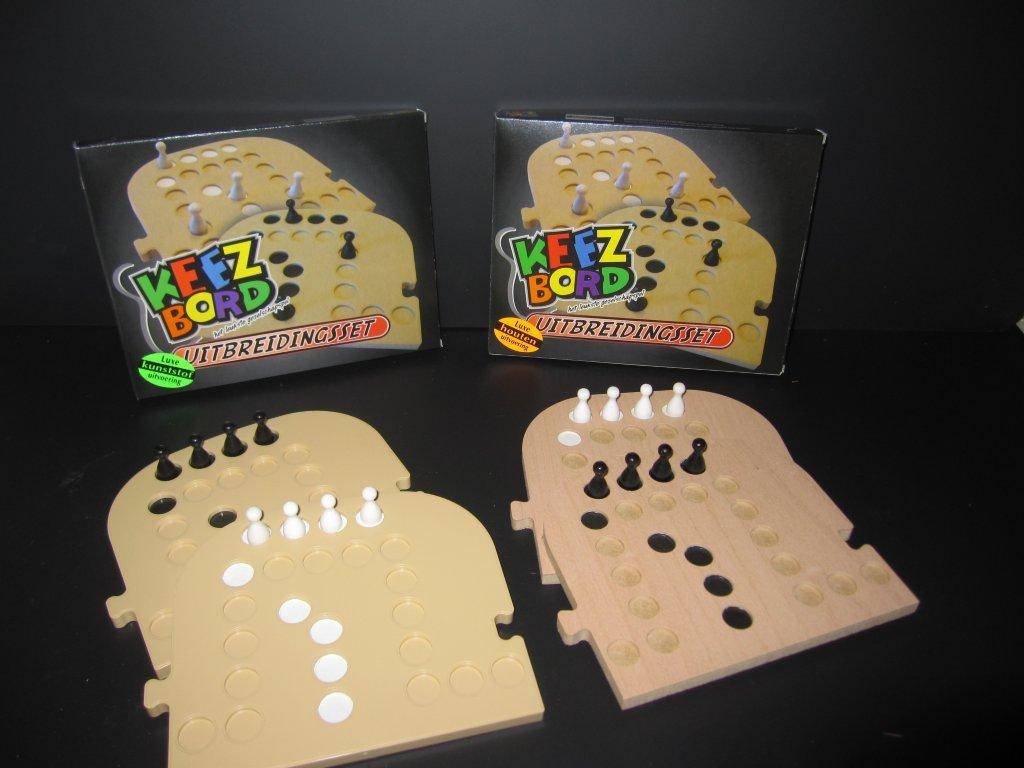 Keezbord Keezenspel Uitbreidingsset - Aanvulset - Hout - Van 6 naar 8 Personen 