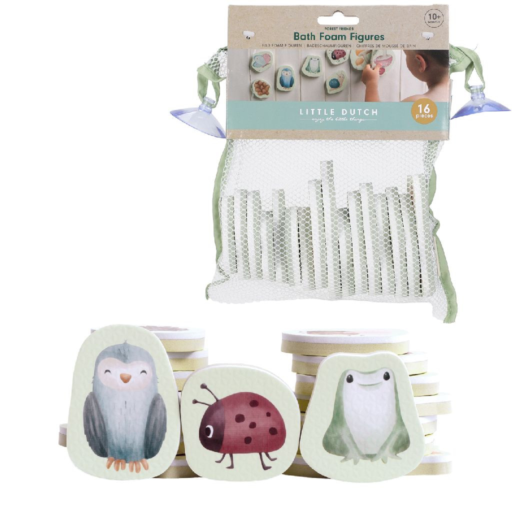 Little Dutch Bad Foam Figuren - Forest Friends & Fairy Garden