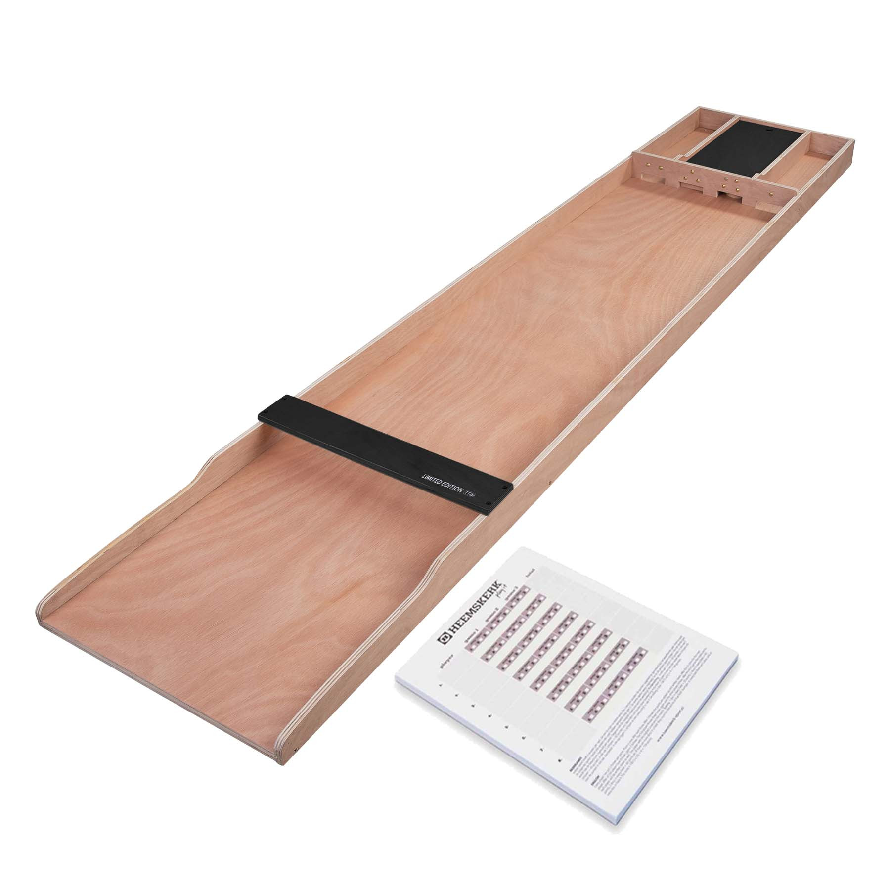 Sjoelbak Limited Edition - 200 cm - met Sjoel Scoreblok - Zwart