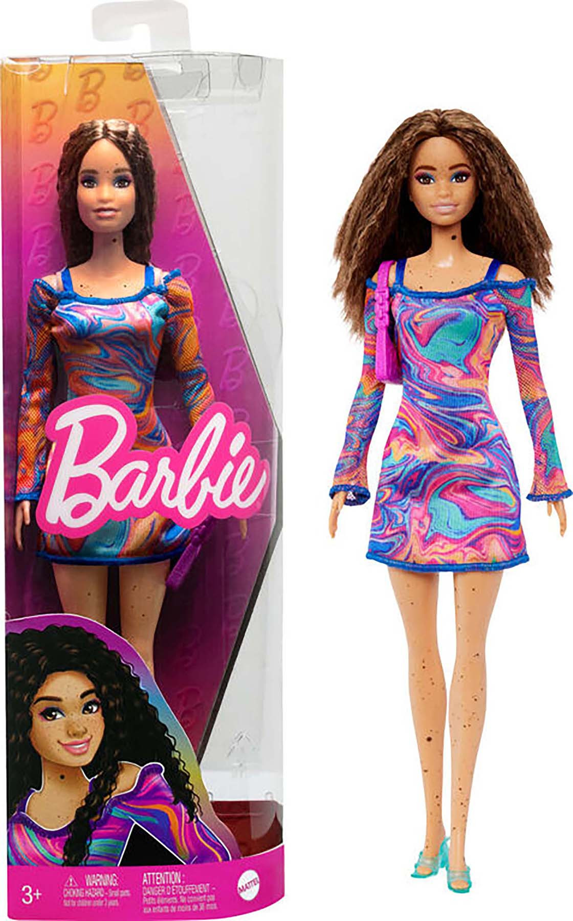Barbie Fashionistas - Modepop - Gekruld Haar en Sproeten - HJT03