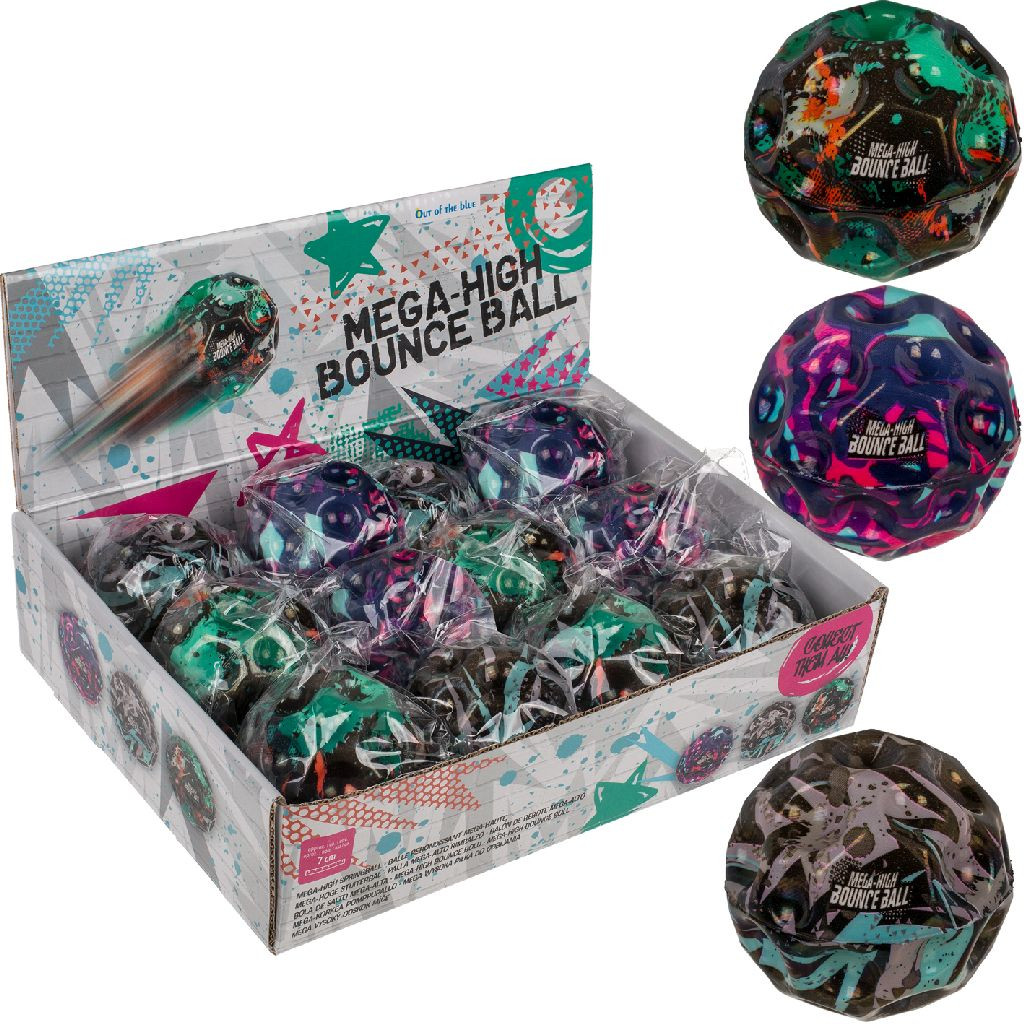 Mega-High Bounce Ball 3- Assortiment prijs per stuk