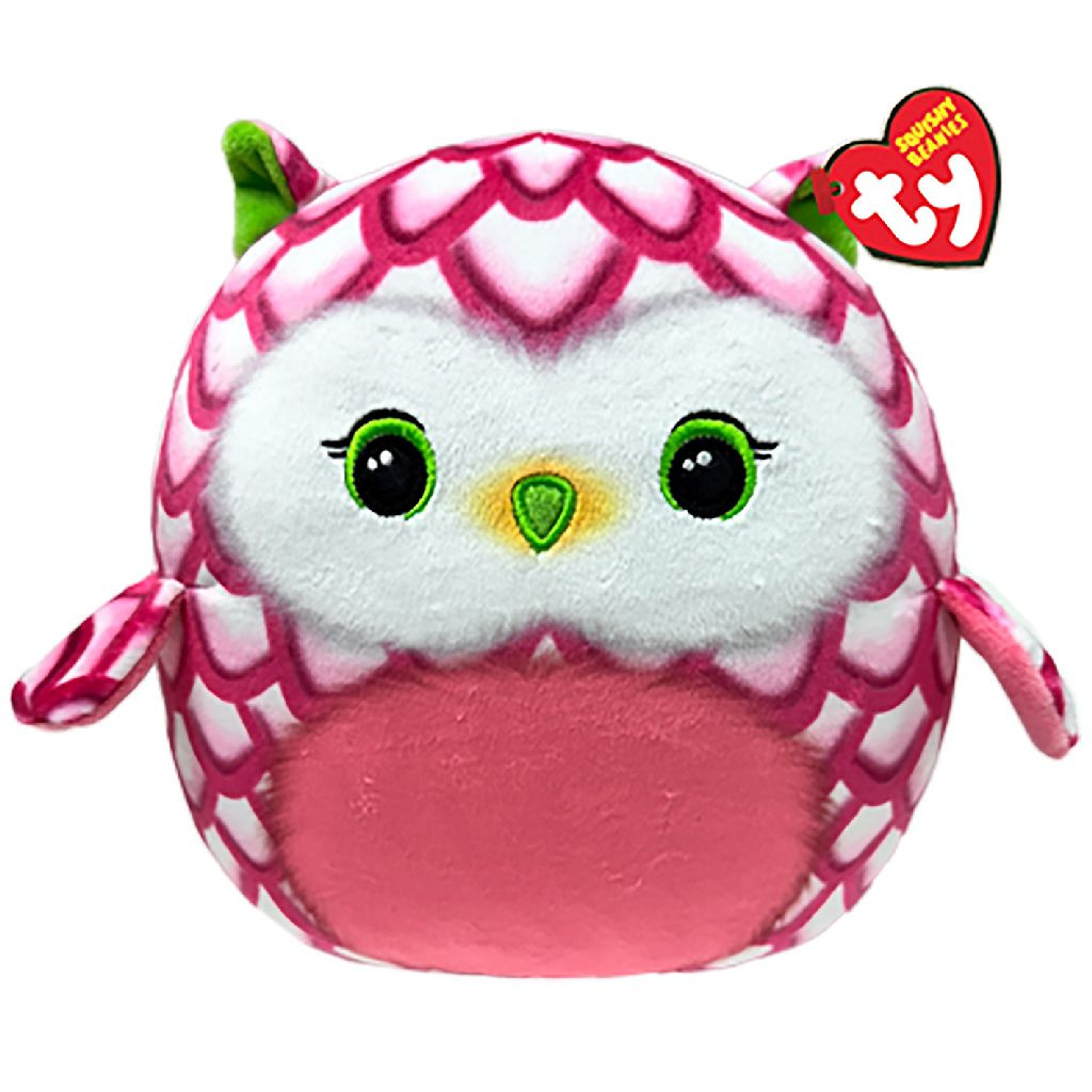 Ty Squish A Boo - Tootie Owl Pink - 20 cm