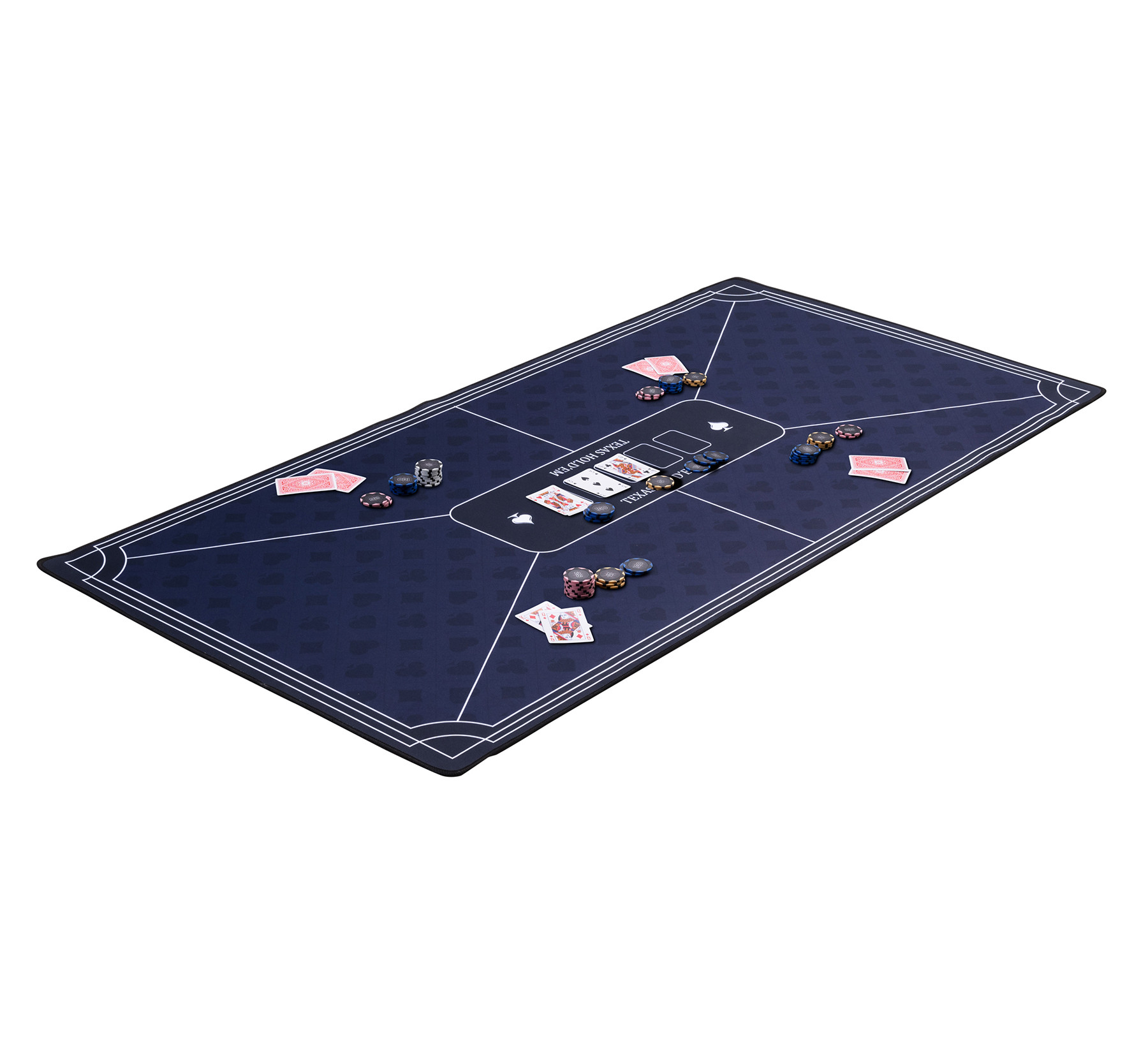 Pokerkleed - 120 x 60 cm - Blauw