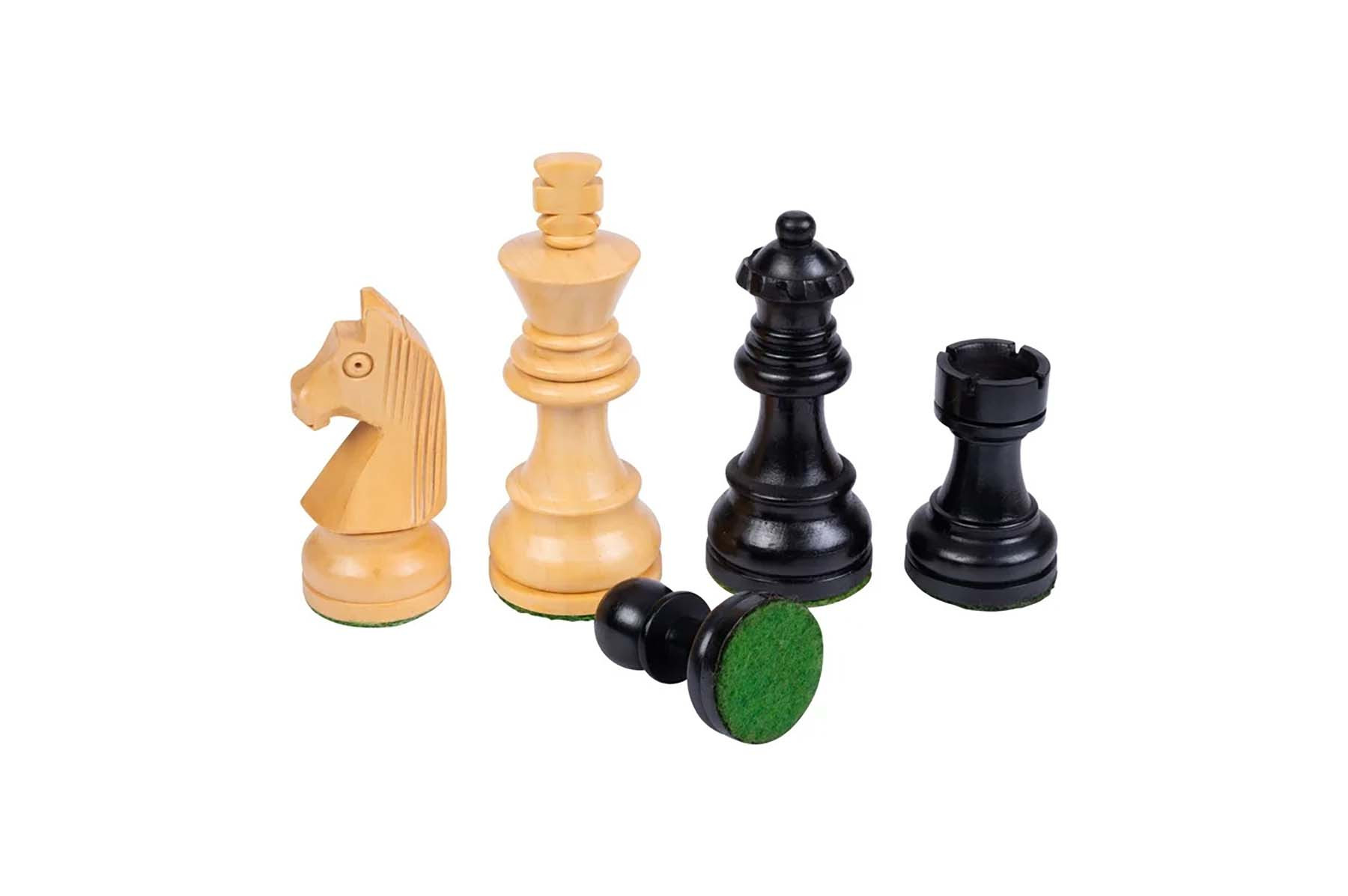 Schaakstukken No. 4 - Gepolijst - Lood - Vilt 