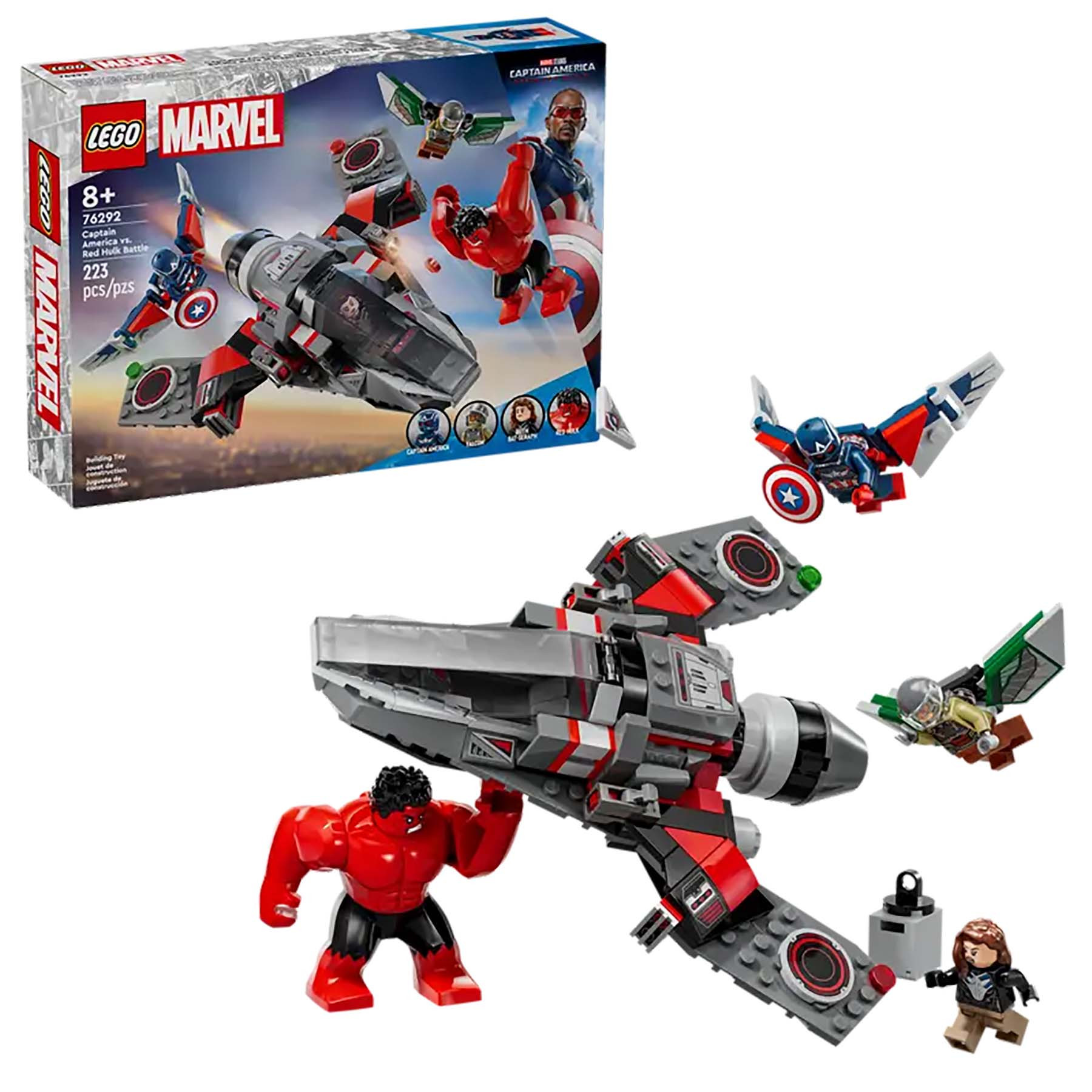 LEGO 76292 Super Heroes Marvel Captain America vs. Rode Hulk