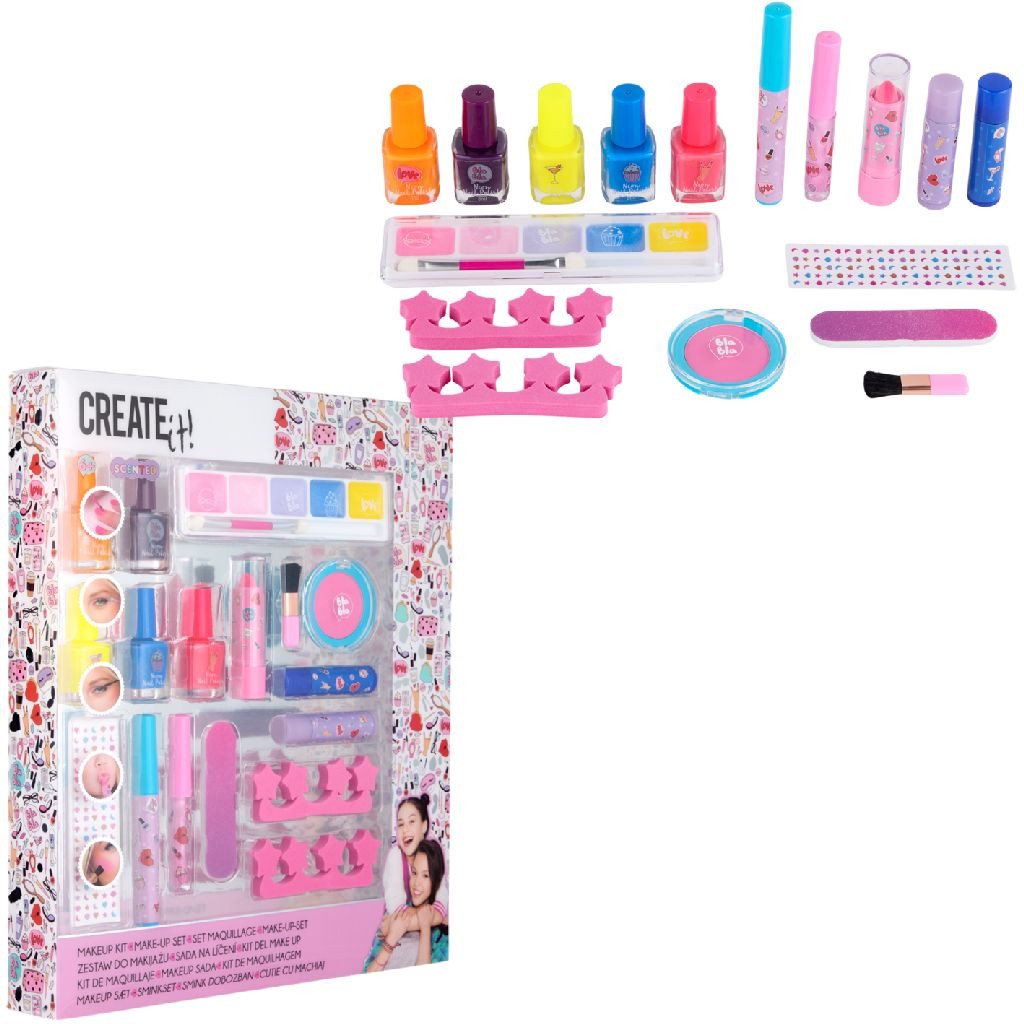 Create It! Make Up Box PET Neon en Glitters