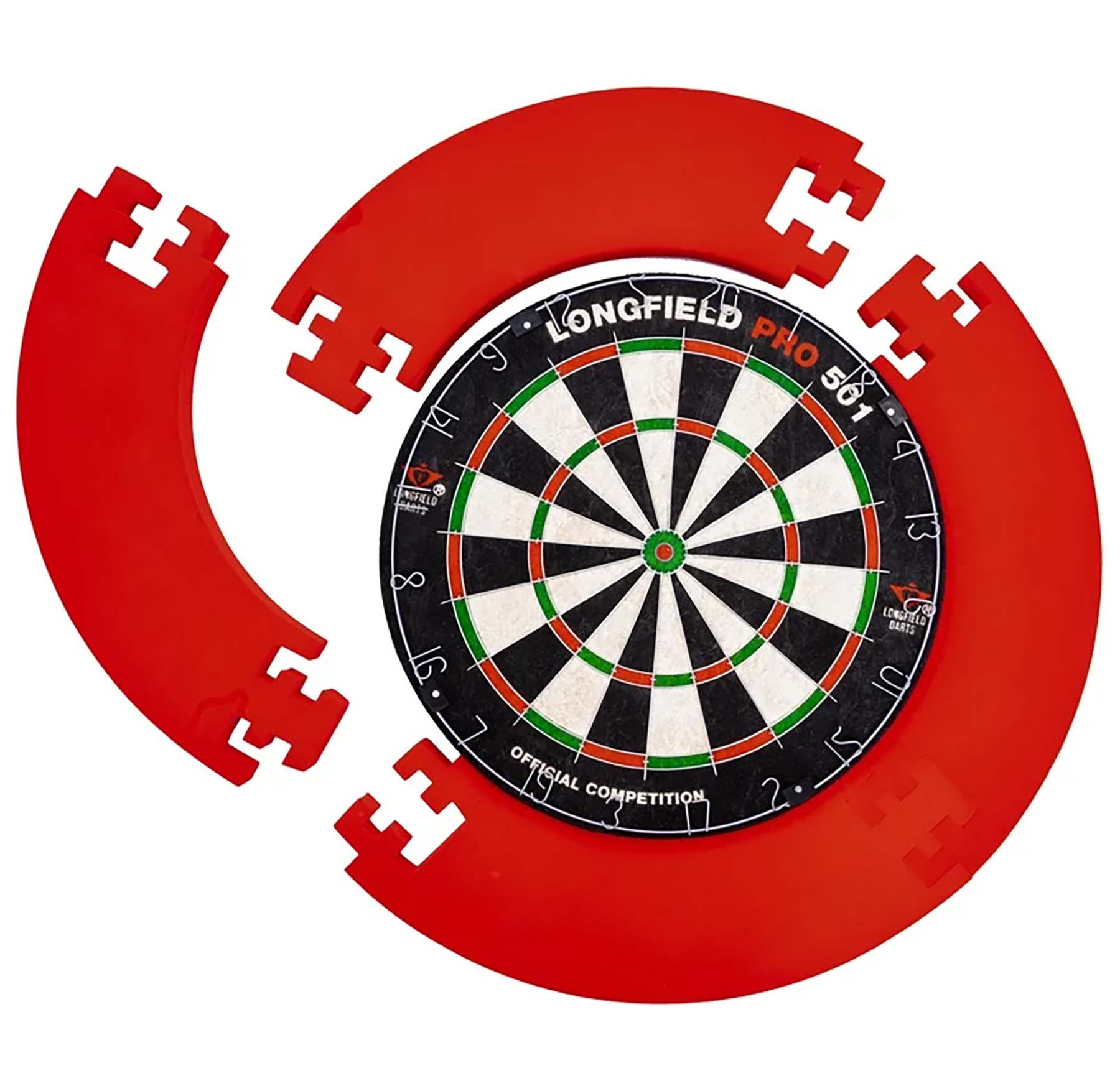 Dartbord Surround - 4 stukken - Rood