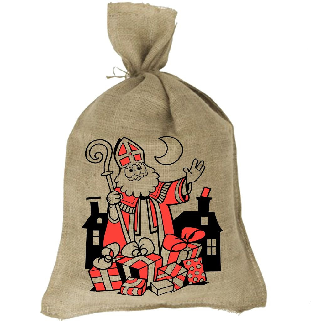 Sinterklaas Zak - Jute zak - Jutezak - XL 100 x 60 cm