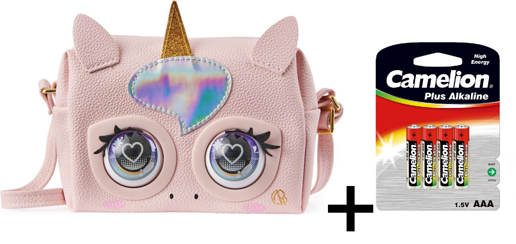 Purse Pets Handtas Glamicorn - Unicorn met 4x AAA Batterijen 