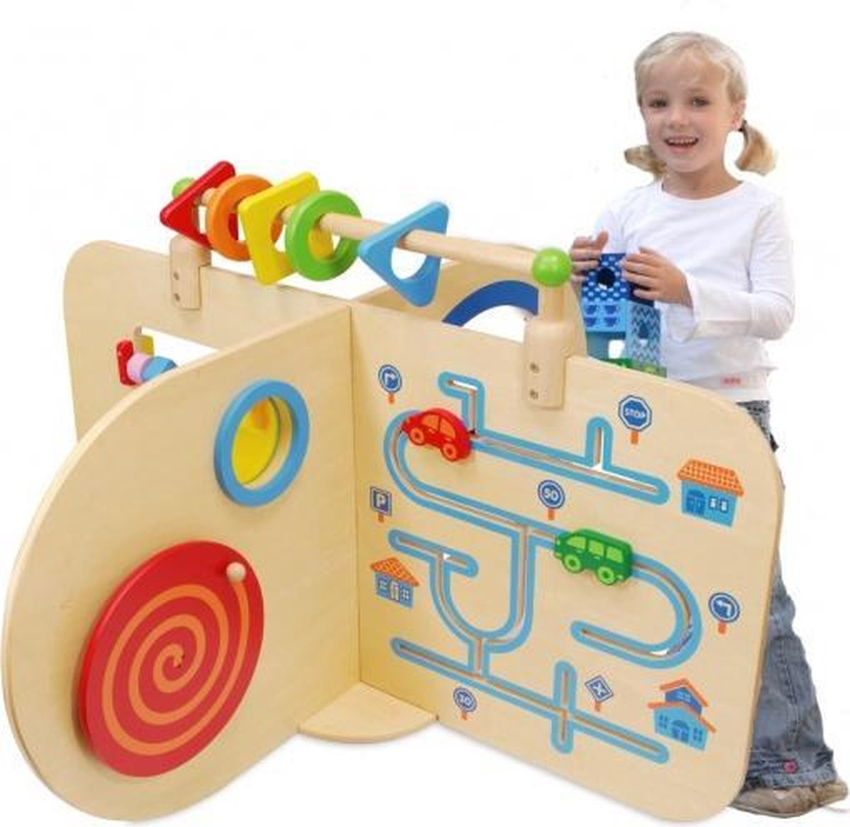 Activitycenter - Groot Speelcenter - Hout - 120 x 120 x 78 cm