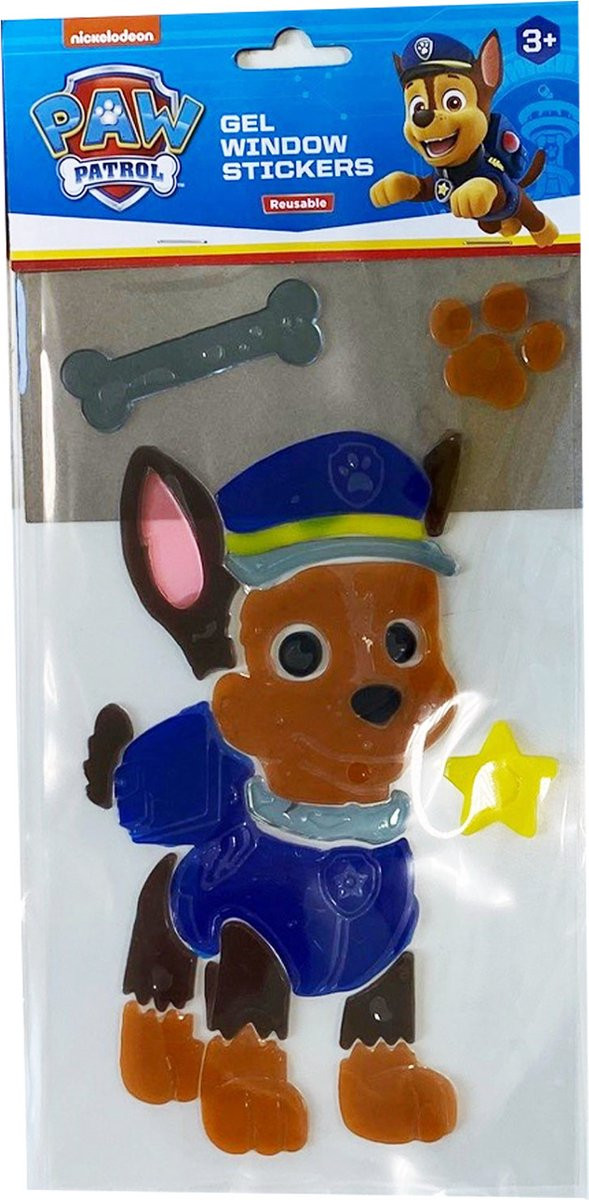 PAW Patrol Gel Raamstickers - Chase