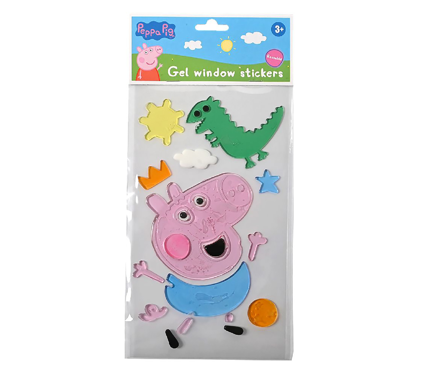 Peppa Pig Gel Raamstickers - Pepa Pig