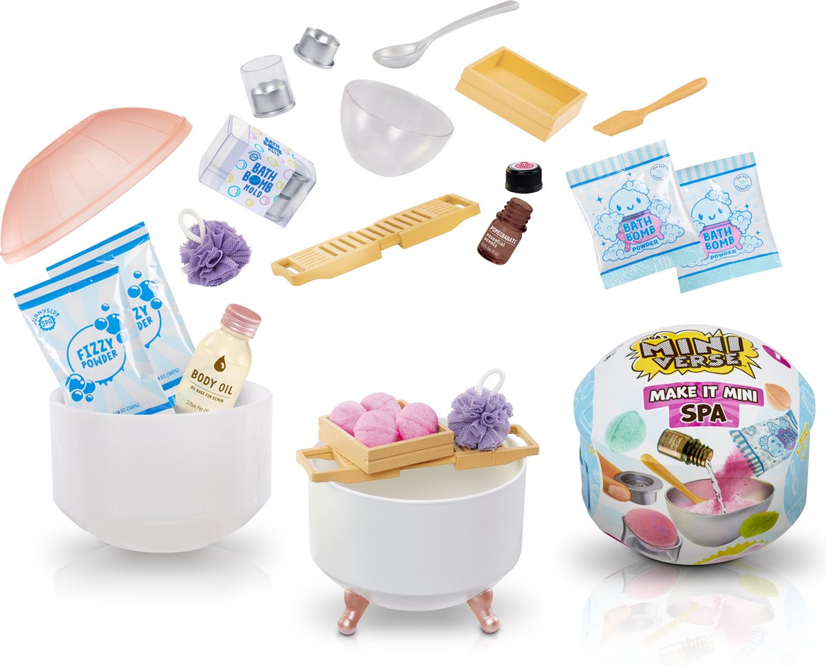 Miniverse Make It Mini Spa - Knutselen – DIY – Hobbypakket – Knutselpakket - prijs per stuk 