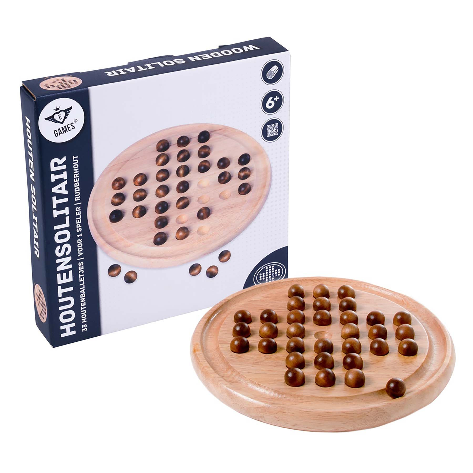 Solitair - Rubberhout - Bordspel